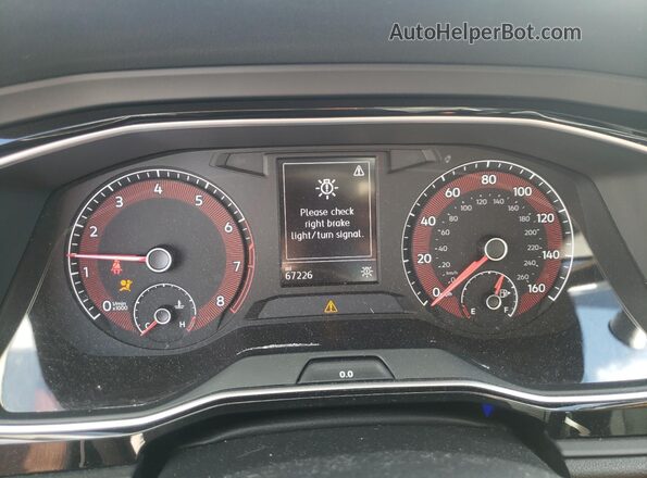 3VWCB7BU4LM034571 2020 VOLKSWAGEN JETTA White Vista del cuadro de instrumentos