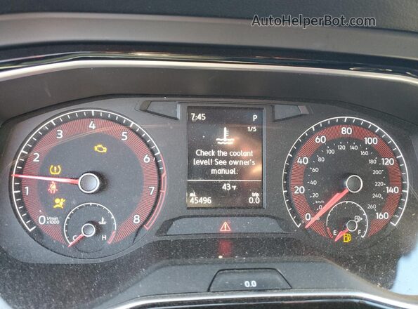 3VWCB7BU7LM057293 2020 VOLKSWAGEN JETTA Red Vista del cuadro de instrumentos
