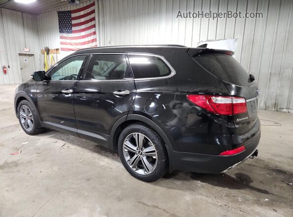 KM8SRDHF9GU141064 2016 HYUNDAI SANTA FE Black Tył prawy