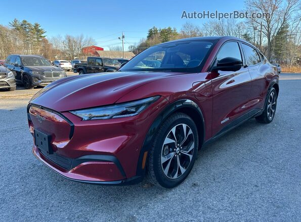 3FMTK3R75MMA61531 2021 FORD MUSTANG MACH-E PREMI Maroon Tył prawy