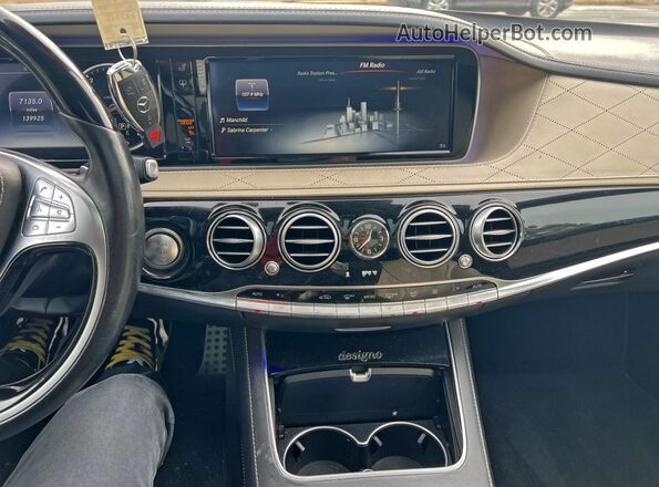 WDDUG8CB7HA329699 2017 MERCEDES-BENZ S Black Вид задньої частини салону