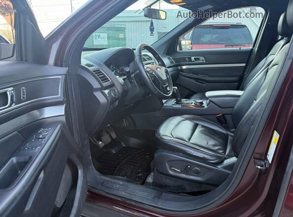 1FM5K8D85JGB14370 2018 FORD FORD EXPLORER Бордовый Вид наклейки с VIN-кодом