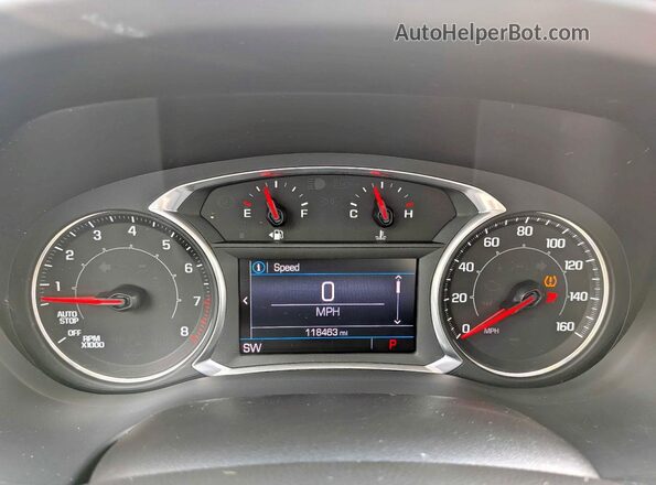 1GKKNMLSXLZ120665 2020 GMC ACADIA Black Widok zestawu wskaźników