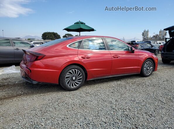 KMHL34JJXMA018858 2021 HYUNDAI SONATA Red 