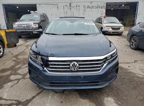 1VWSA7A35NC008458 2022 VOLKSWAGEN PASSAT Blue უკანა ხედი