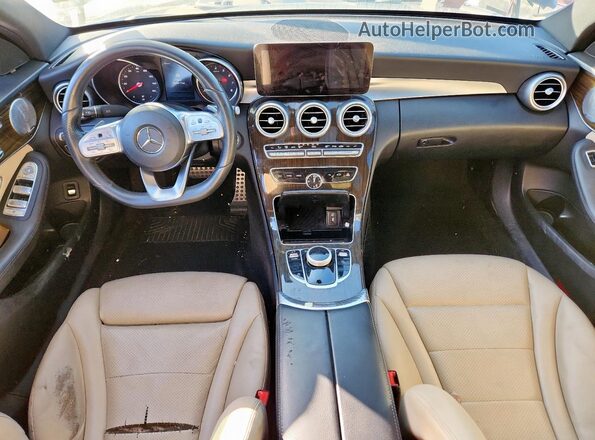 55SWF8DB2KU311631 2019 MERCEDES-BENZ C-CLASS Black Instrument cluster view
