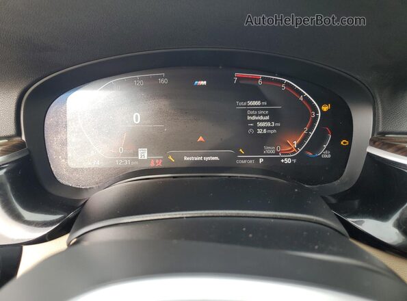 WBA13BJ02PCM84524 2023 BMW 5 SERIES Blue უკანა სავარძლების ხედი