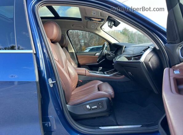 5UXCW2C0XL9A03864 2020 BMW X7 Blue Вид щитка приладів