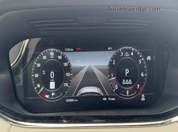 SALZL2FX6LH042301 2020 LAND ROVER RANGE ROVER Gray Widok zestawu wskaźników