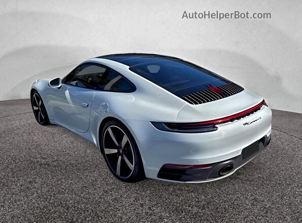 WP0AB2A92MS222329 2021 PORSCHE 911 Белый Передняя правая четверть