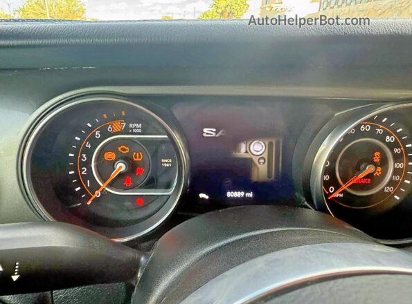 1C4HJXEN2LW213871 2020 JEEP WRANGLER White Instrument cluster view