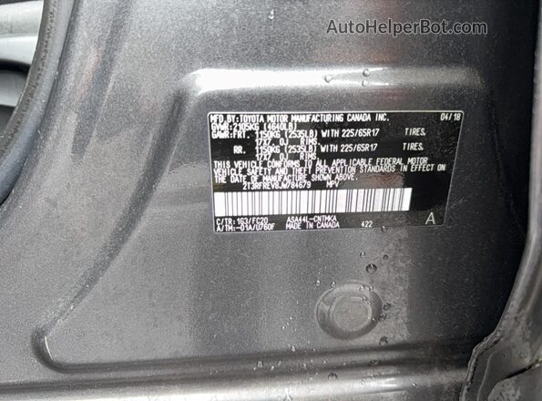 2T3RFREV8JW784679 2018 TOYOTA RAV4 Charcoal 