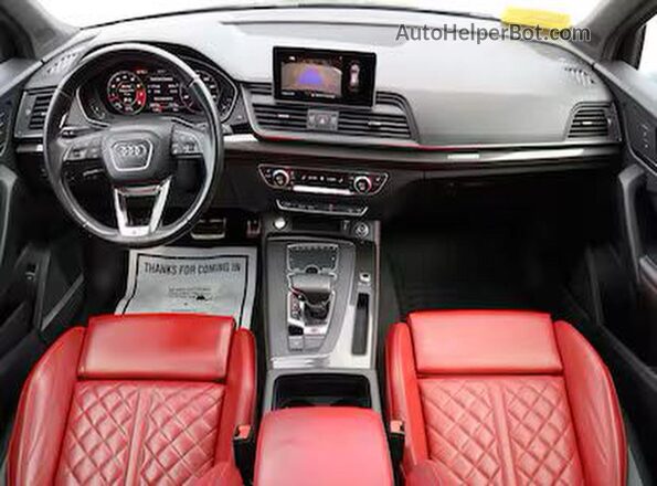 WA1B4AFY0K2077517 2019 AUDI SQ5 Синий Вид наклейки с VIN-кодом