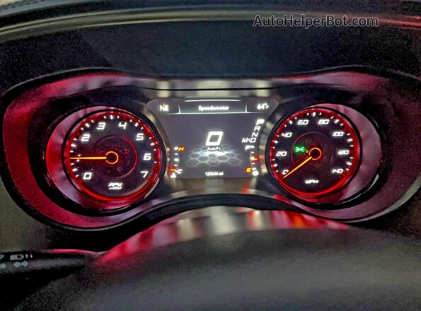 2C3CDXBG6LH234409 2020 DODGE CHARGER Purple Вид щитка приладів