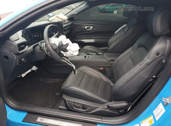 1FA6P8CF3S5407522 2025 FORD MUSTANG Blue Widok wnętrza z przodu