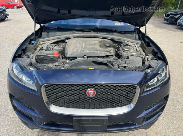 SADCK2FX1KA358328 2019 JAGUAR F-PACE Blue Dashboard view