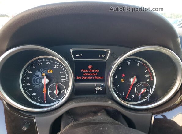 4JGDA5HB0JB159085 2018 MERCEDES-BENZ GLE Черный Вид щитка приборов