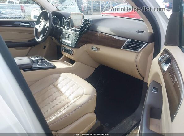 4JGDA5HB4GA693138 2016 MERCEDES-BENZ GLE 350 4MATIC White Widok wnętrza z przodu
