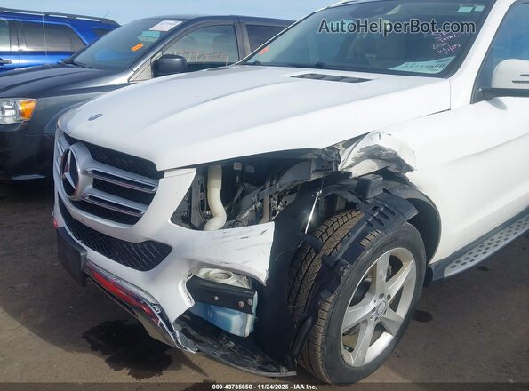 4JGDA5HB4GA693138 2016 MERCEDES-BENZ GLE 350 4MATIC White Widok z przodu