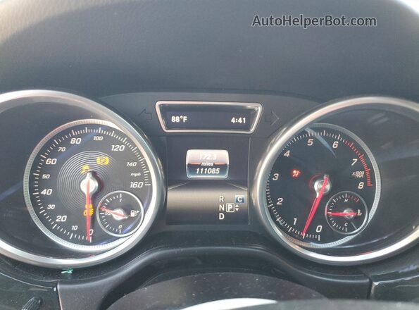4JGDA5JB2HA828998 2017 MERCEDES-BENZ GLE Charcoal Vista del cuadro de instrumentos