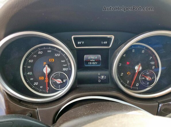 4JGDA5JB9GA784528 2016 MERCEDES-BENZ GLE White ხელსაწყოთა პანელის ხედი