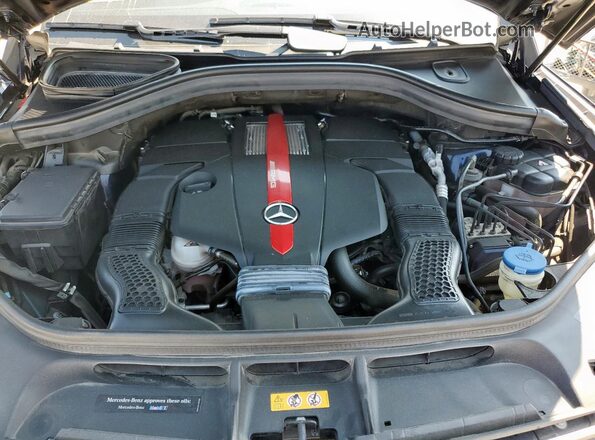 4JGDA6EB5KB197312 2019 MERCEDES-BENZ GLE Blue ძრავის განყოფილების ხედი