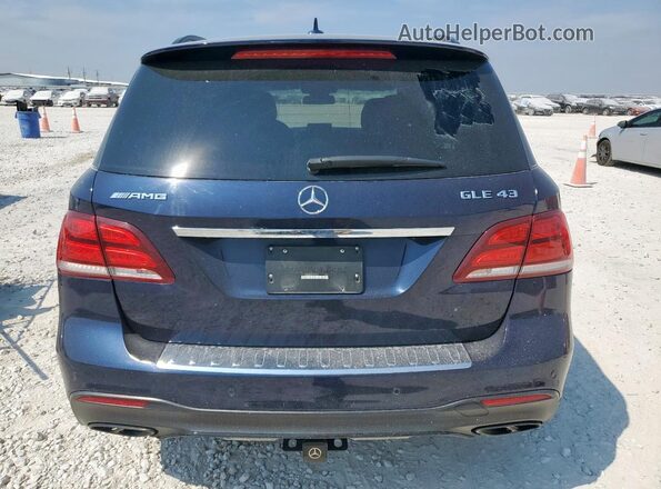 4JGDA6EB5KB197312 2019 MERCEDES-BENZ GLE Blue უკანა ხედი