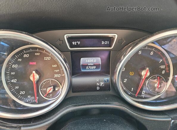 4JGDF6EE0KB224394 2019 MERCEDES-BENZ GLS White Вид щитка приладів