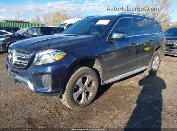 4JGDF6EE4JB034290 2018 MERCEDES-BENZ GLS 450 Blue წინა მარცხენა ხედი სამი მეოთხედიდან