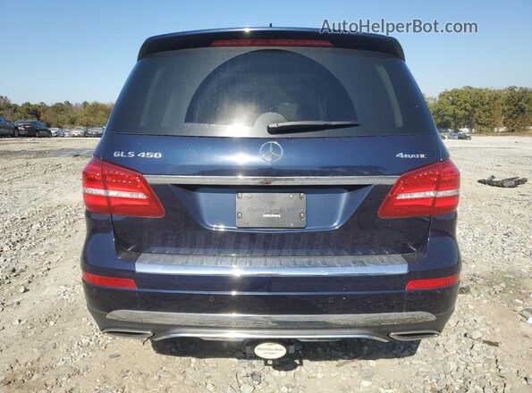 4JGDF6EE4JB144627 2018 MERCEDES-BENZ GLS Синий Вид сзади