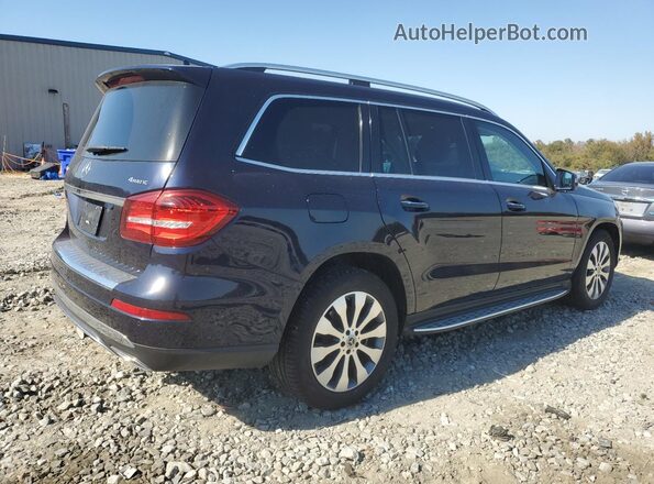 4JGDF6EE4JB144627 2018 MERCEDES-BENZ GLS Синий Задняя правая четверть
