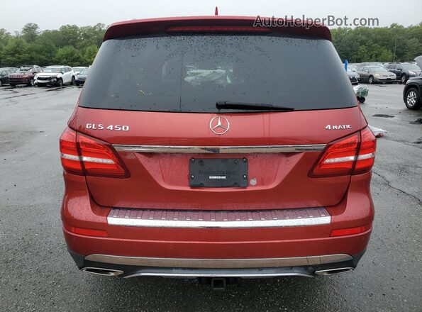 4JGDF6EE7HA776148 2017 MERCEDES-BENZ GLS Red Rear view