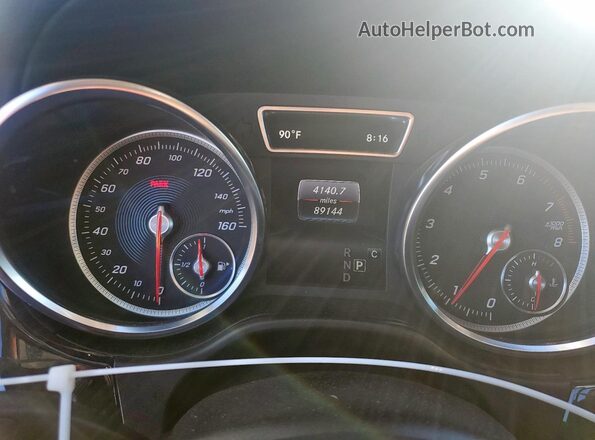 4JGDF7DE1JB084281 2018 MERCEDES-BENZ GLS White Instrument cluster view