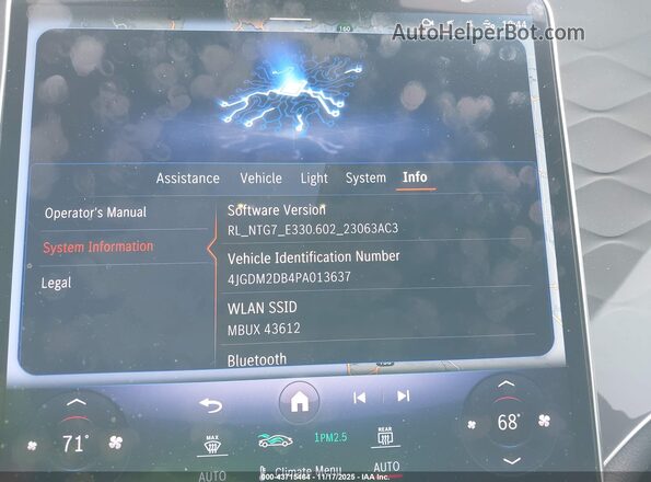 4JGDM2DB4PA013637 2023 MERCEDES-BENZ EQS 450+ SUV Черный 