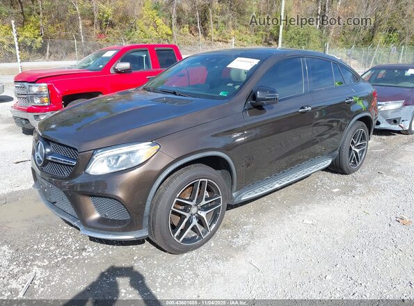 4JGED6EB0GA021180 2016 MERCEDES-BENZ GLE 450 AMG COUPE Brown Front left