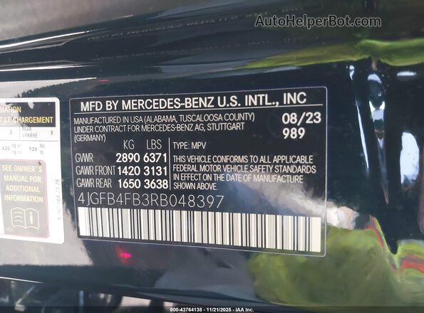 4JGFB4FB3RB048397 2024 MERCEDES-BENZ GLE 350 Green 
