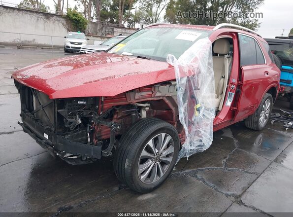 4JGFB4JB1MA484655 2021 MERCEDES-BENZ GLE 350 Red Vista tres cuartos delantera izquierda