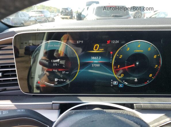 4JGFB4KB3NA821410 2022 MERCEDES-BENZ GLE White Вид щитка приладів