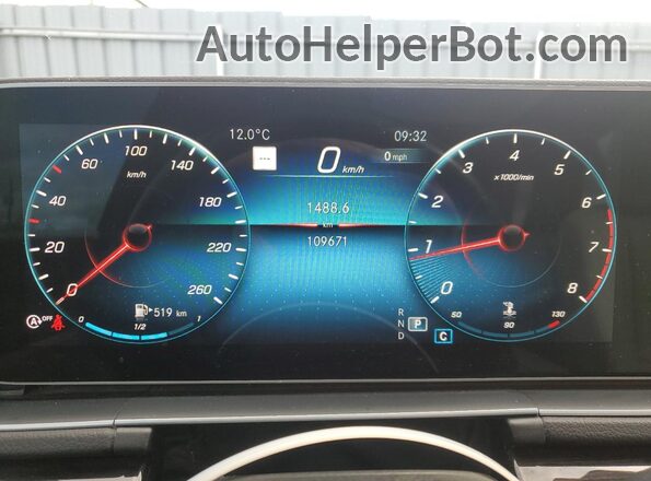 4JGFB4KB8MA535521 2021 MERCEDES-BENZ GLE Black Widok zestawu wskaźników