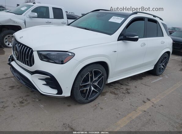 4JGFB6BB1RB150265 2024 MERCEDES-BENZ AMG GLE 53 White Առջևի ձախ երեք քառորդ տեսարան
