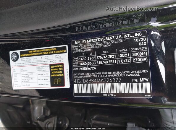 4JGFD6BB4MA326377 2021 MERCEDES-BENZ AMG GLE 53 COUPE Black ძრავის განყოფილების ხედი