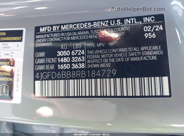 4JGFD6BB8RB184729 2024 MERCEDES-BENZ AMG GLE 53 COUPE Gray Widok komory silnika
