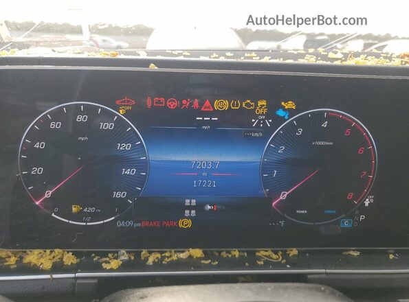 4JGFF5KEXRB217454 2024 MERCEDES-BENZ GLS Blue Вид щитка приладів