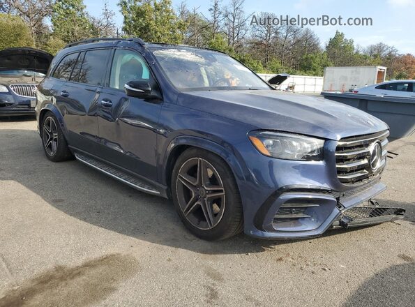 4JGFF5KEXRB217454 2024 MERCEDES-BENZ GLS Blue Передня права чверть