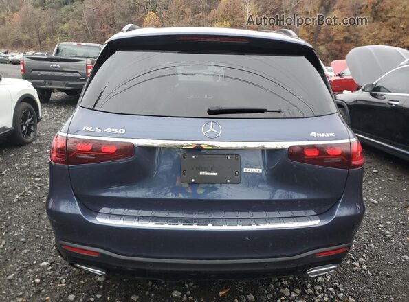 4JGFF5KEXRB217454 2024 MERCEDES-BENZ GLS Blue Вид ззаду