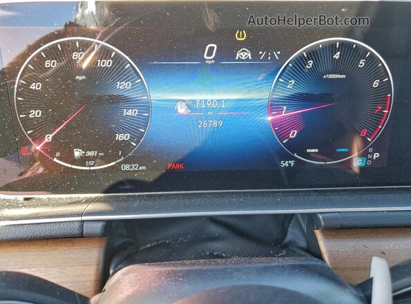 4JGFF8FE5RB125700 2024 MERCEDES-BENZ GLS Silver Вид щитка приладів