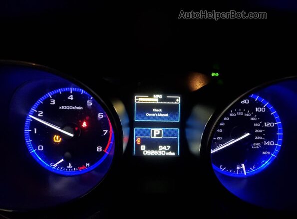 4S3BNAC65H3012168 2017 SUBARU LEGACY Blue ხელსაწყოთა პანელის ხედი