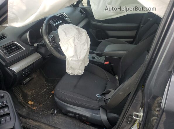 4S3BNAF61K3014860 2019 SUBARU LEGACY Charcoal Widok wnętrza z przodu