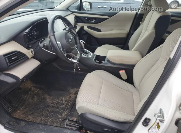 4S3BWAC6XM3004378 2021 SUBARU LEGACY White Vista interior delantera