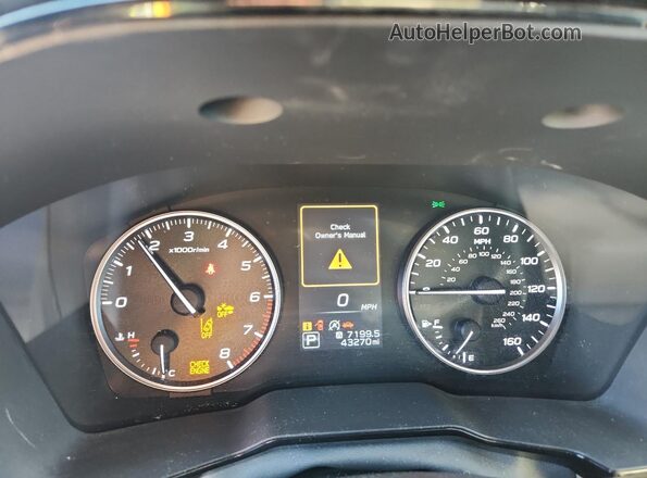 4S3BWAF65M3006261 2021 SUBARU LEGACY White Вид щитка приладів